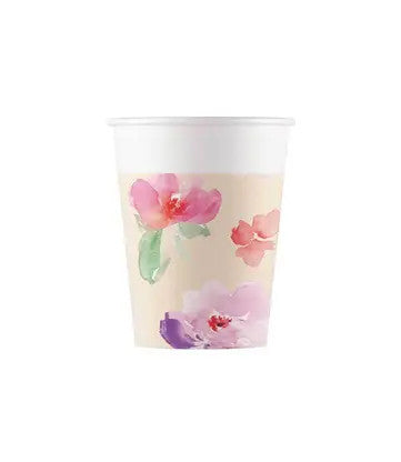 Цвете Watercolor Цветеs paper cup 8 части 200 ml