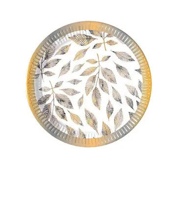 Цвете Grey Branches Leaf пластамасова чиния 8 части 20 см