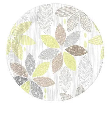 Цвете Foliage Leaf пластамасова чиния 8 части 23 см