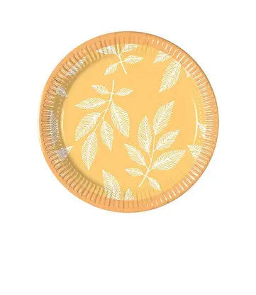 Цвете Orange Leaves Leaf пластамасова чиния 8 части 20 см
