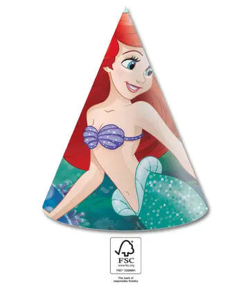 Дисни Принцеса Ariel Curious Парти Hat, Tricorn 6 части FSC