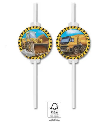 Construction Grabber paper straw, 4-части комплект FSC