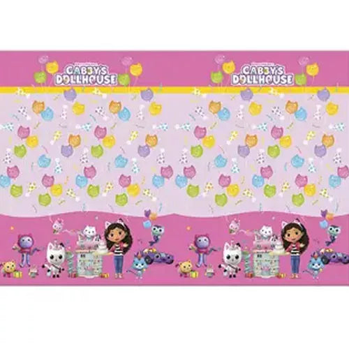 party pokrivka za masa gabbys dollhouse kashtata za kukli na gabi