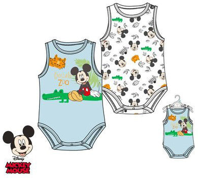 Дисни Мики  Бебе Тялоsuit, комплект от 2 rompers