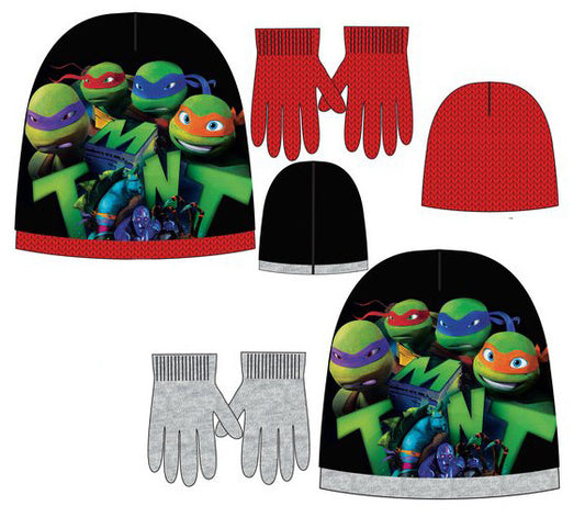 Teenage Mutant Костенурките Нинджа детско шапка + Ръкавици комплект 52-54 см