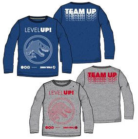 Джурасик свят Level Up детски long-sleeve shirt, top 3-8 години