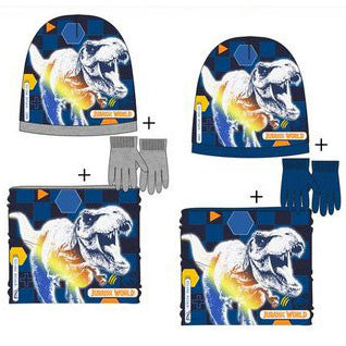 Джурасик свят детски hat + snood + gОбичам те комплект