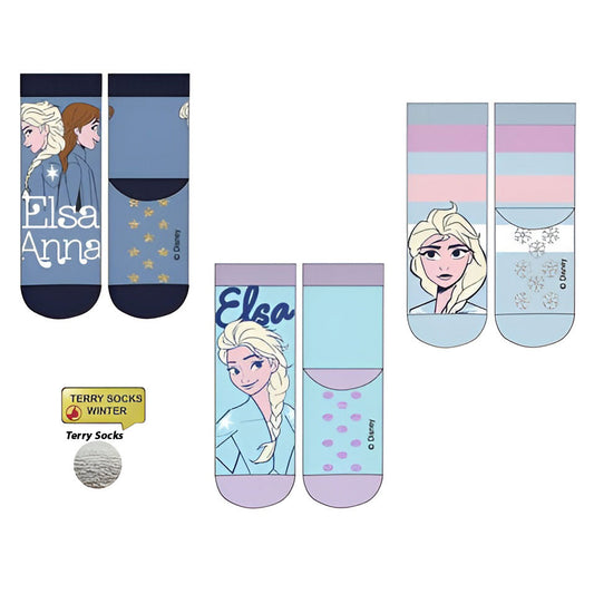 Дисни Замръзналото Кралство Elsa детски  thick anti-slip Чорапи, 23-34
