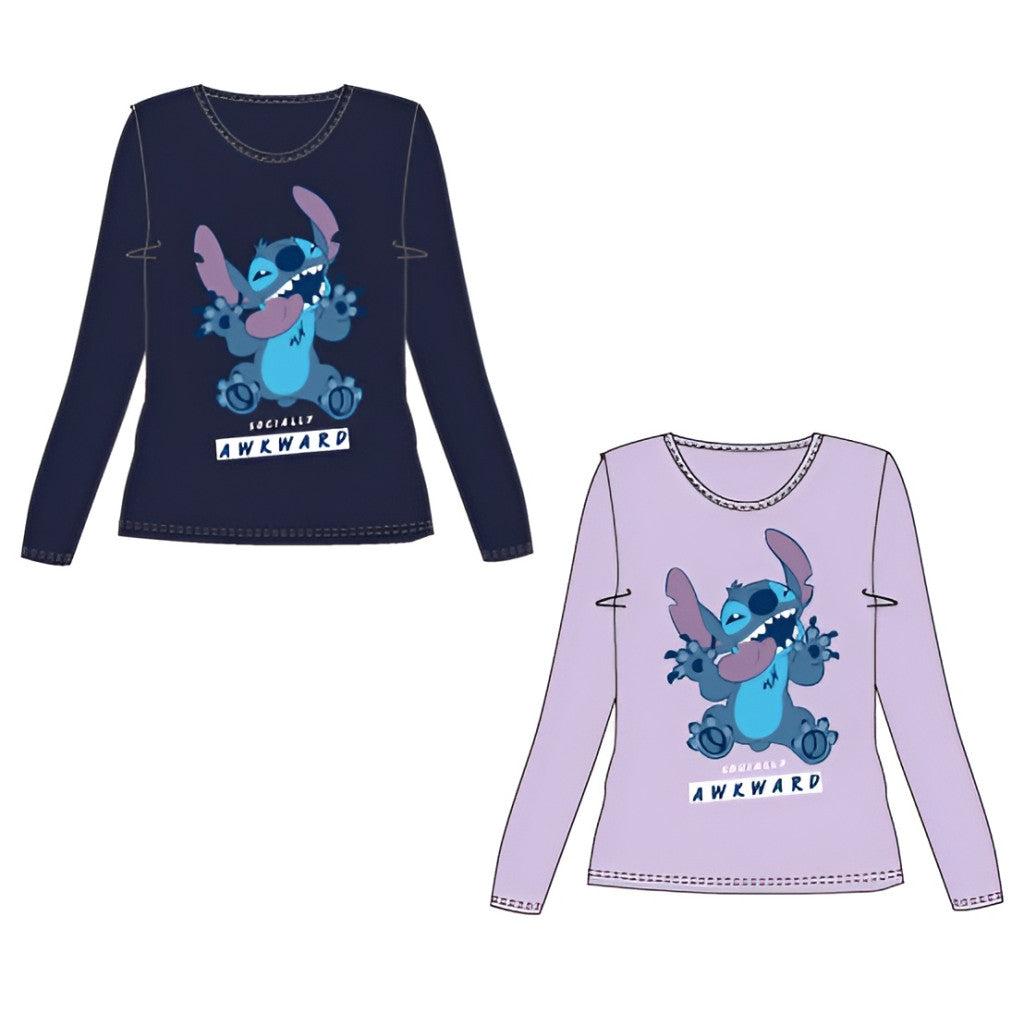 Дисни Лило и Стич Awkward Winter Деца' Long Sleeve T-shirt 6-12 години
