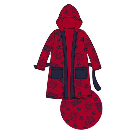 Пес патрул Red детски Прилепhrobe 3-6 години