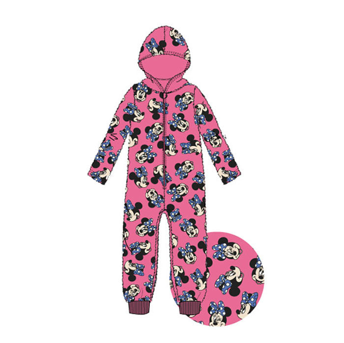 Дисни Мини  Розов детски long pajamas, jumpsuit 3-8 години