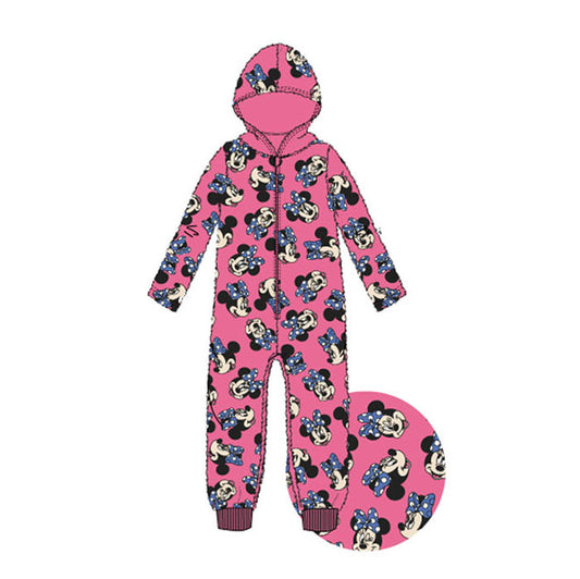 Дисни Мини  Розов детски long pajamas, jumpsuit 3-8 години