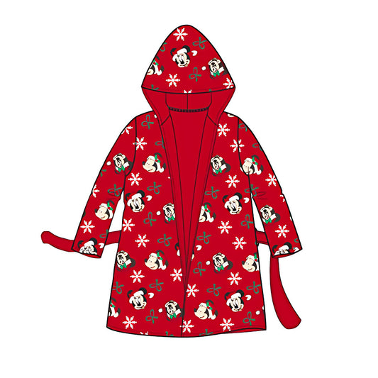 Дисни Мини  Red Snow Коледа Деца Прилепhrobe 3-8 години