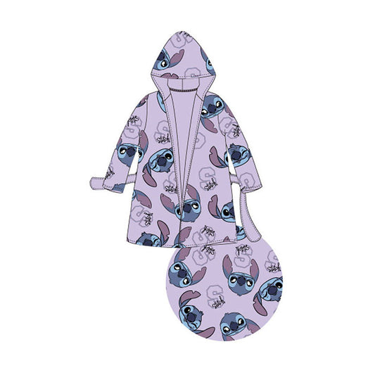 Дисни Лило и Стич Purple детски Прилепhrobe 6-12 години