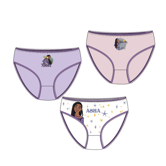 Дисни Магия на желанията Purple детски Бельо, бикини 3 части/pack