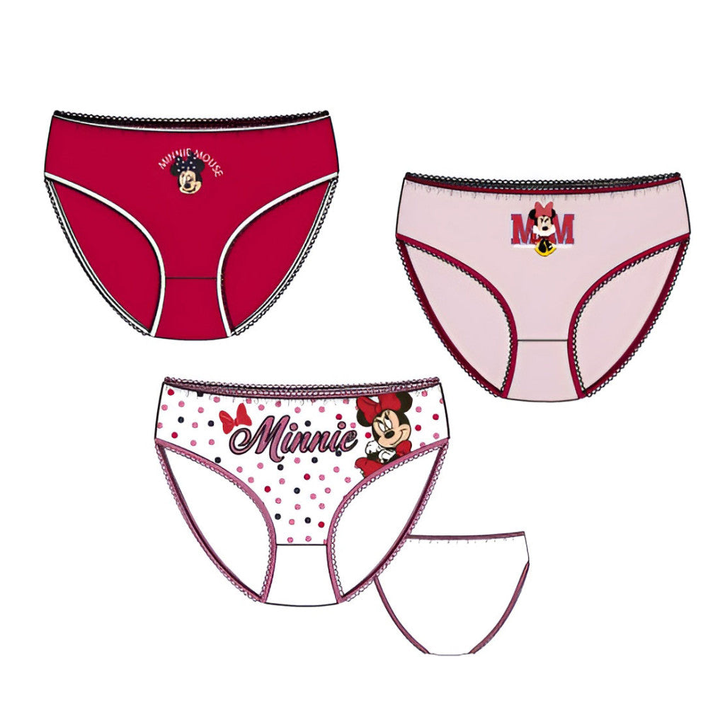 Дисни Мини Red детски Бельо, 3-части panty комплект