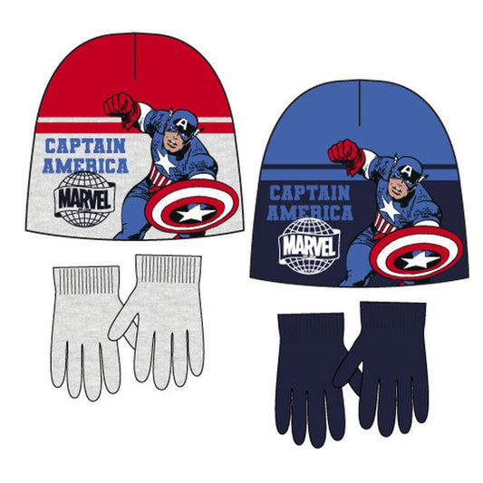 Отмъстителите Captain America детски hat + gОбичам те комплект 52-54 см