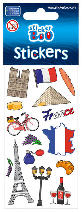 Пътуване France Sticker комплект