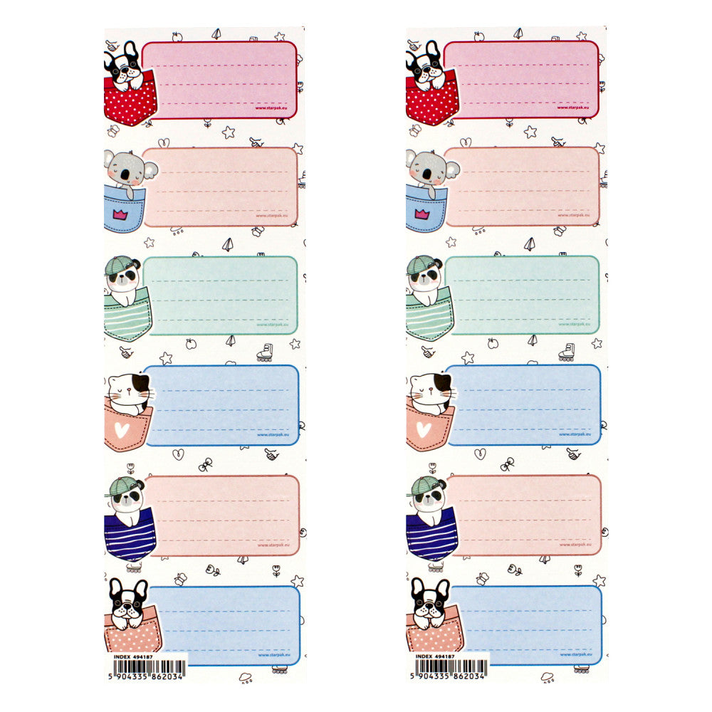 Животни notebook label