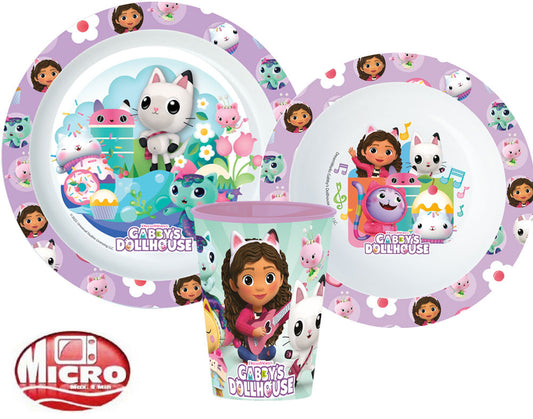 Куклената къща на Габи dinner комплект, micro plastic комплект, with cup 260 ml