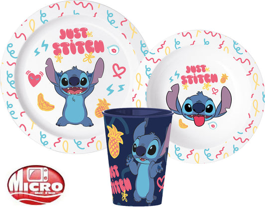 Дисни Лило и Стич Дисни Lilo & Stitch Palms Dinner комплект, Micro Plastic комплект, with 260 ml Cup