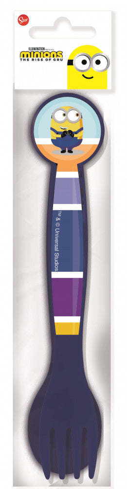 Миниони  Striped plastic Прибори за хранене комплект - 2 части
