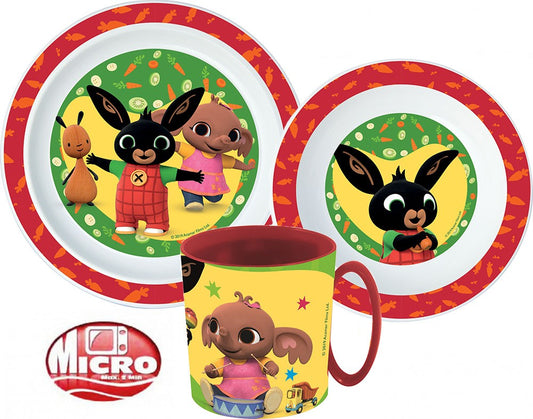 Bing tableware комплект, micro plastic комплект with mug 350 ml