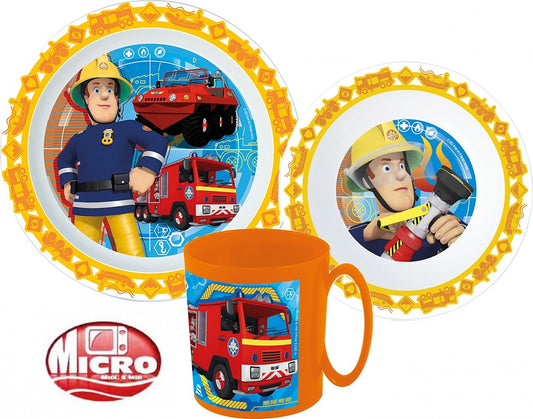 Пожарникарят Сам tableware комплект, micro plastic комплект with mug 350 ml