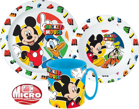 Дисни Мики  dinnerware комплект, microplastic комплект with 350 ml mug