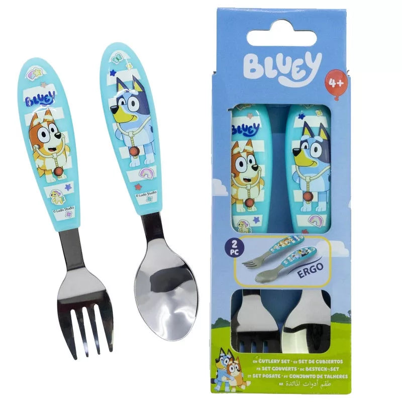 Комплект Виличка и Лъжичка Блуи Bluey