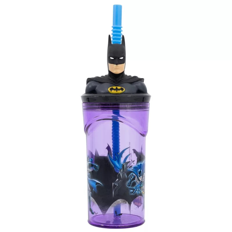 detska plastmasova chasha sas slamka batman