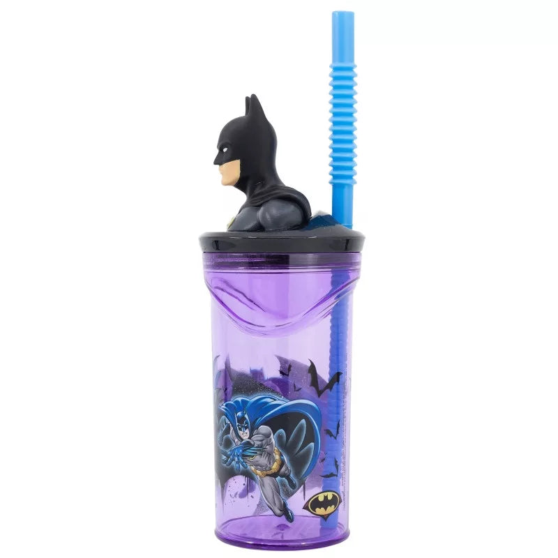 detska plastmasova chasha sas slamka batman