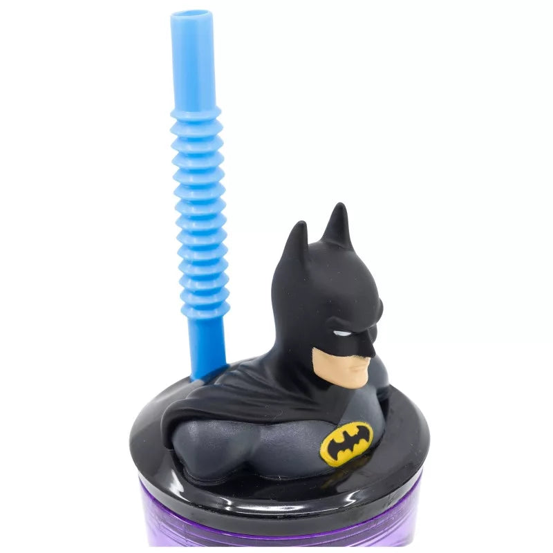detska plastmasova chasha sas slamka batman