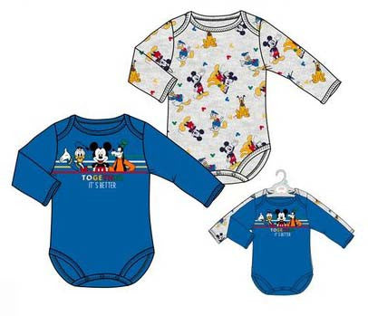 Дисни Мики  Бебе Тялоsuit, комплект от две части