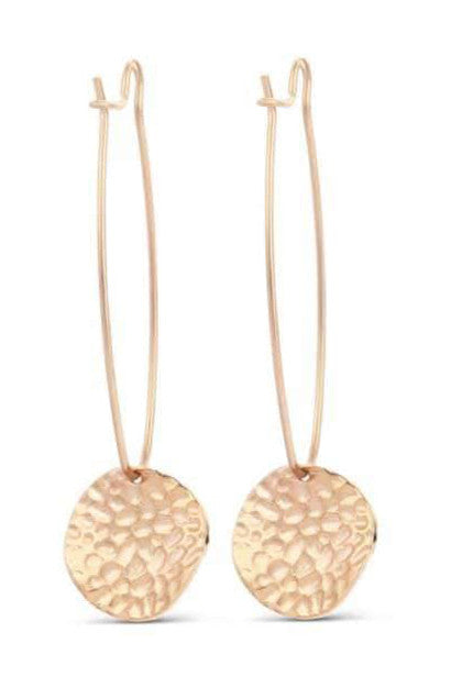 Виктория Роза златен coloчервен earring