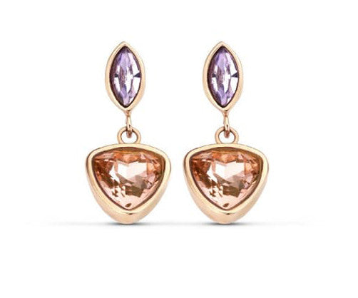 Виктория Роза G  Coloчервен Gemstone Обеци