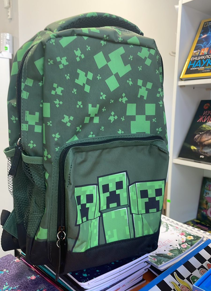 Ученическа раница Майнкрафт Minecraft - Ученически пособия раници и аксесоари