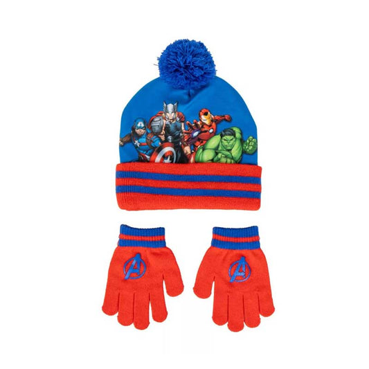 Комплект зимна шапка с ръкавици Авенджърс Avengers 