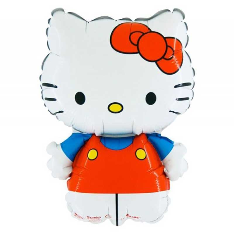ФОЛИЕВ БАЛОН HELLO KITTY / ХЕЛОУ КИТИ - ЧЕРВЕНО 76 СМ