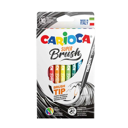 Флумастери Carioca Super Brush - меки като четка за рисуване
