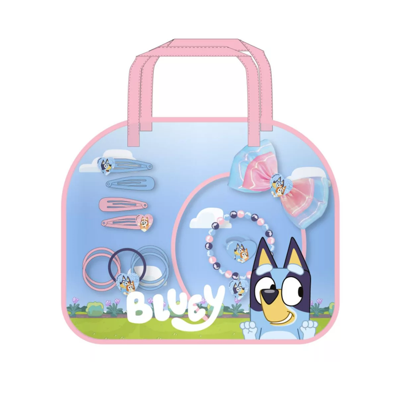 Чантичка с аксесоари за коса и бижута Блуи Bluey