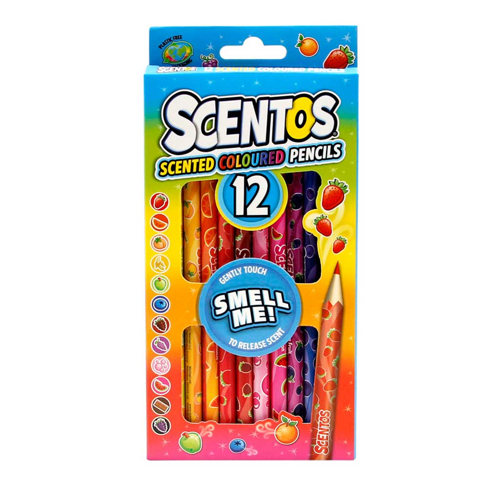 Ароматни Цветни моливи Scentos - Ученически пособия и арт материали 