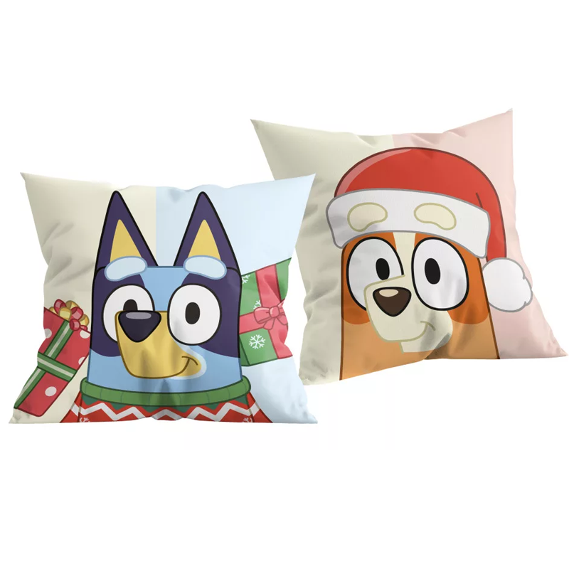 Коледна възглавница Блуи Bluey - Декораривни възглавници и аксесоари за детска стая
