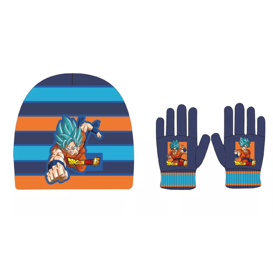 Комплект зимна шапка и ръкавици Dragon Ball - Детски зимни аксесоари шалове шапки и ръкавици