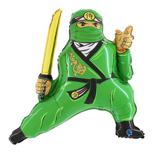 foliev balon ninja zelena
