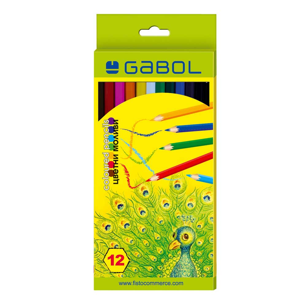 Цветни моливи Gabol - Ученически пособия и арт материали