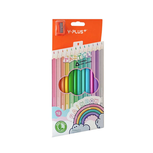 Цветни моливи пастелни цветове YPlus - Ученически пособия и арт материали