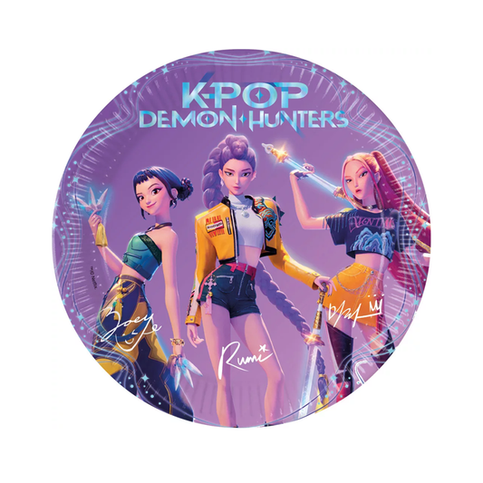 Картонени чинии K-pop Demon Hunters - Парти аксесоари