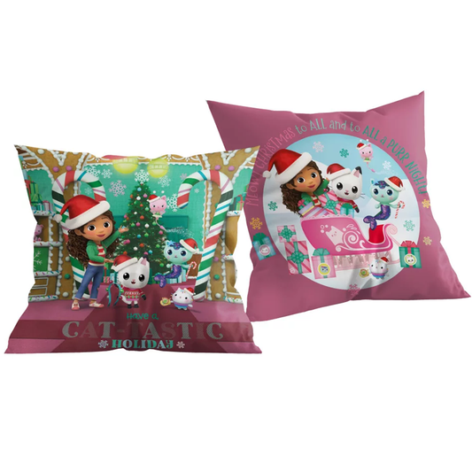 Коледна възглавница Къщата за кукли на Габи - Аксесоари за детска стая и декораивни възглавници Gabbys dollhouse
