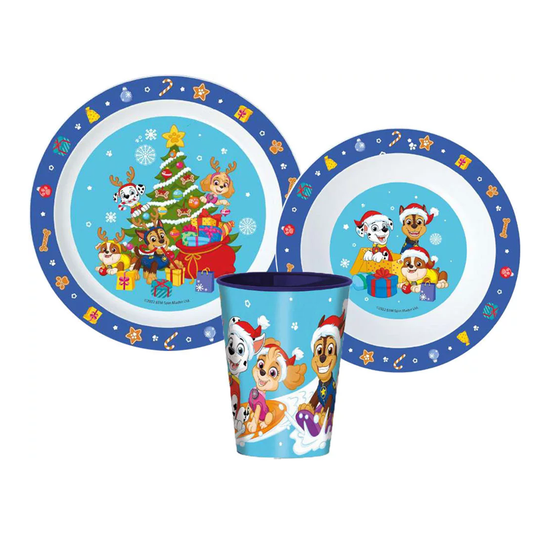 Детски комплект за хранене Пес Патрул - Аксесоари за деца чаша чиния и купичка Paw Patrol